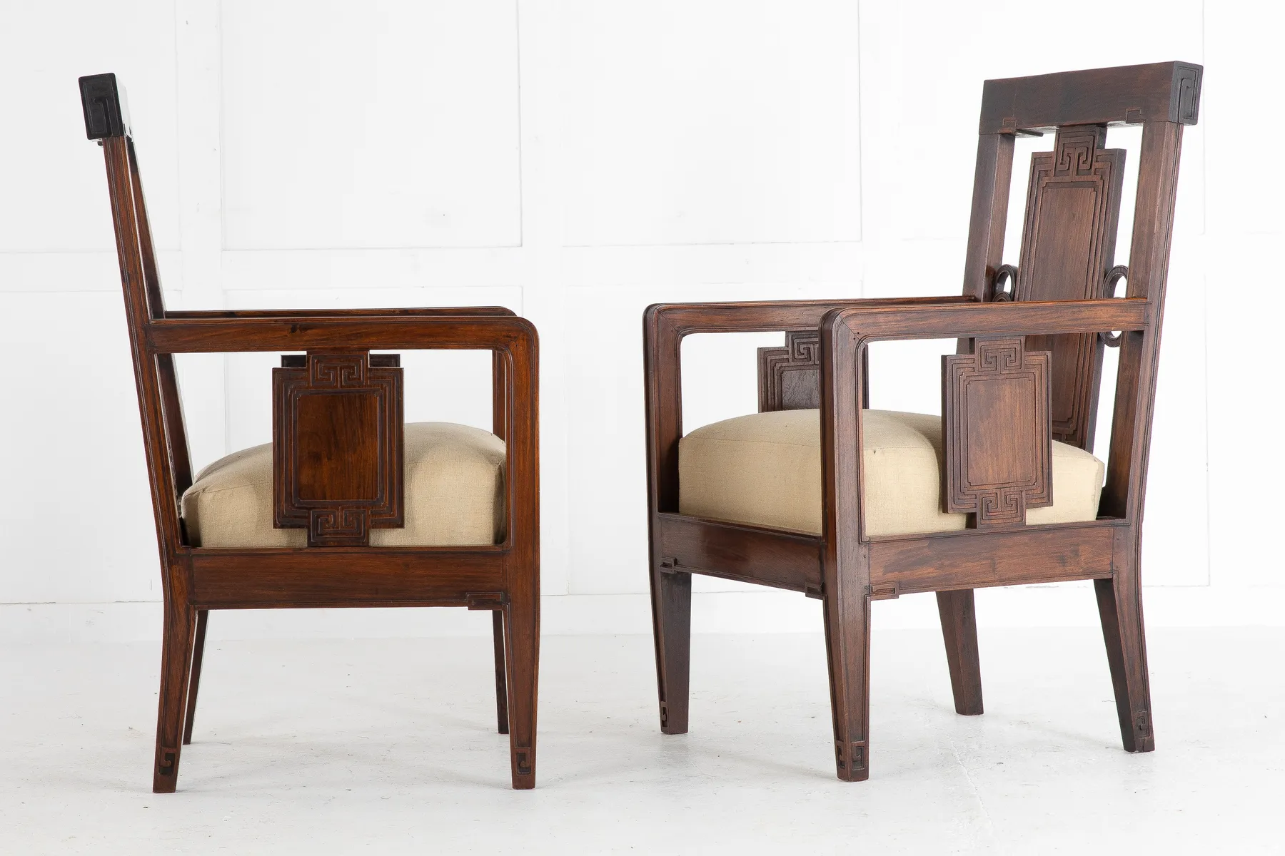 SOLD, Pair of 1940s Chinese Rosewood Chairs