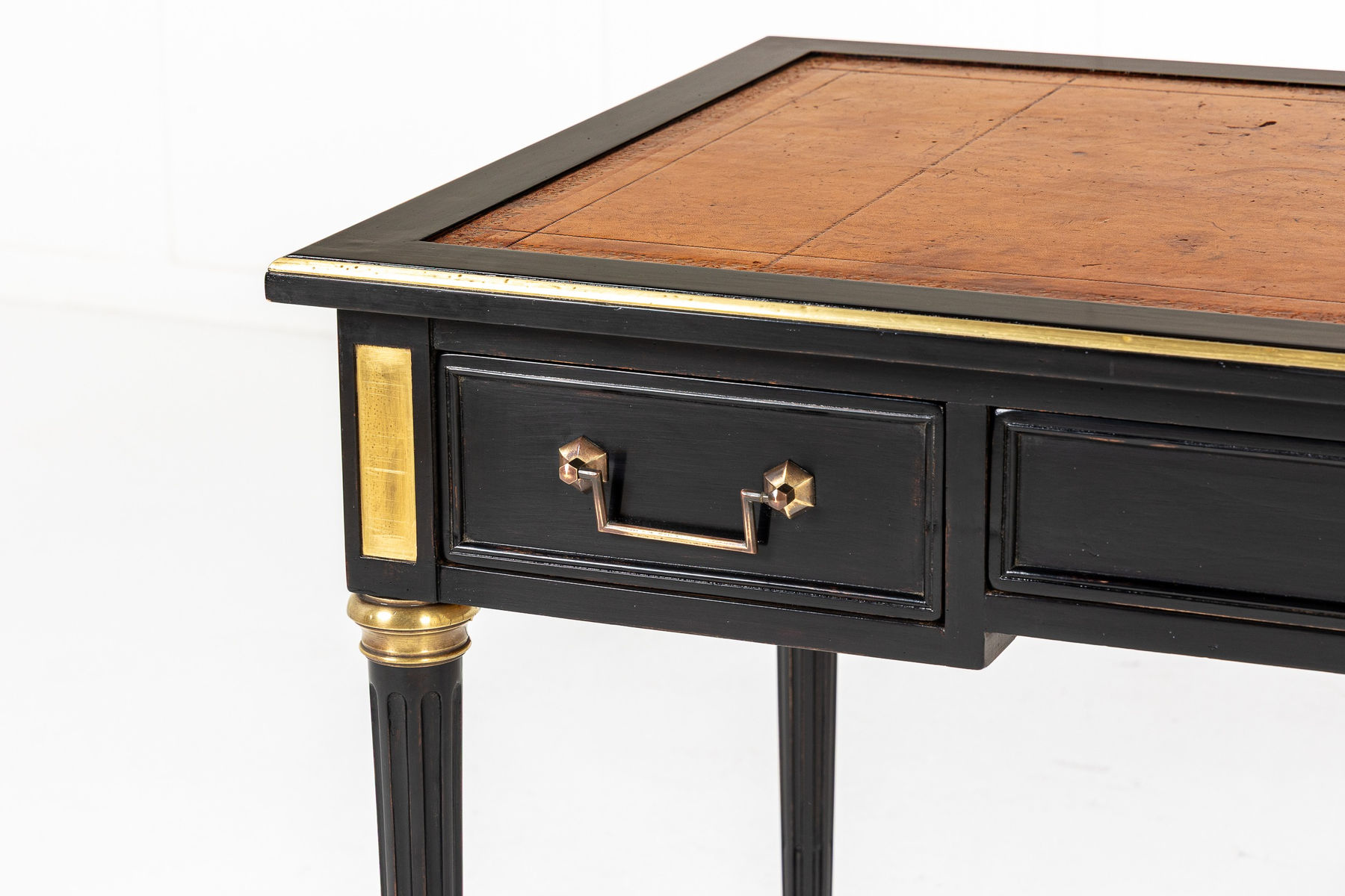 Mid 20th Century French Ebonised Bureau Plat