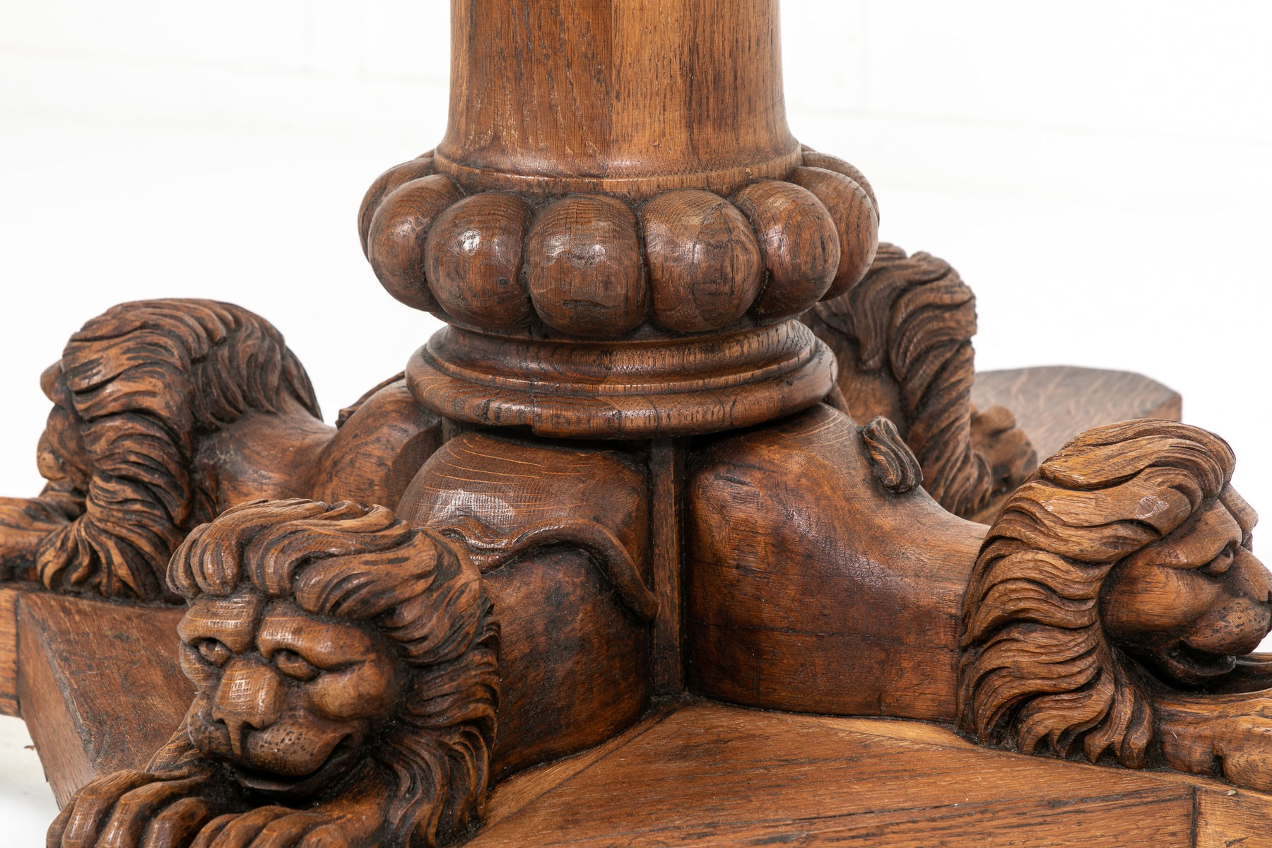 Large 19th Century English Oak Octagonal Centre Table