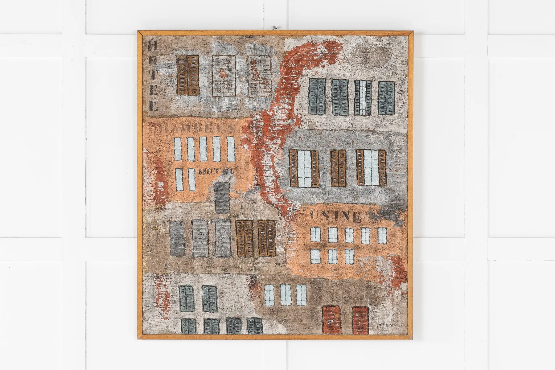 SOLD, 1987 French Oil on Canvas Painting