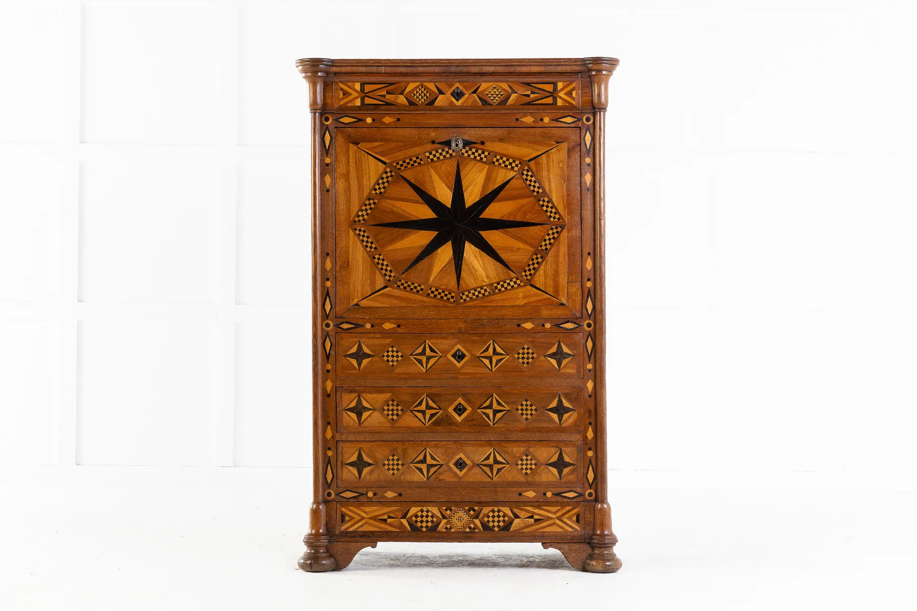 19th Century French Oak Escritoire