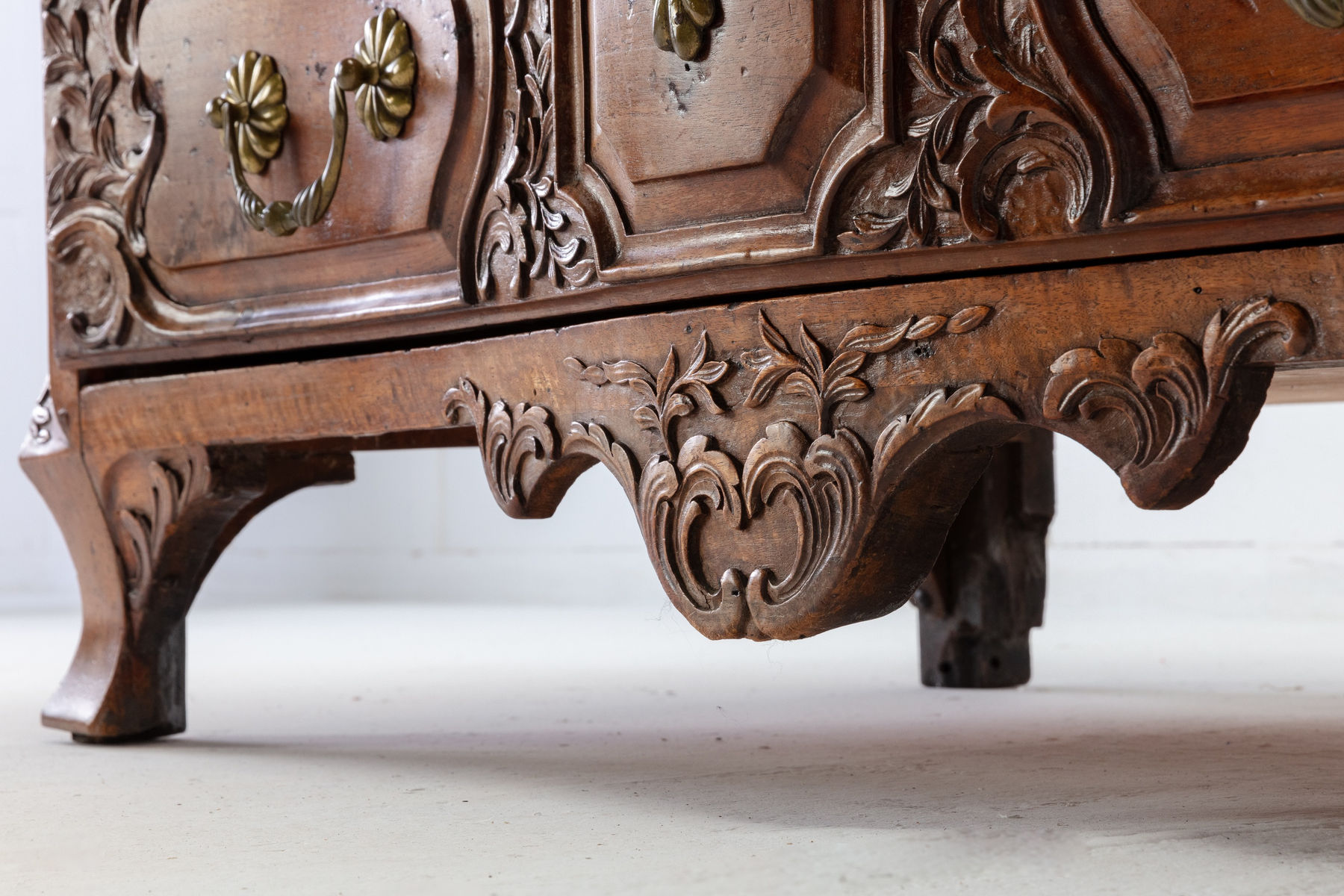 SOLD, 18th Century Regency Lyonaise Commode Galbée