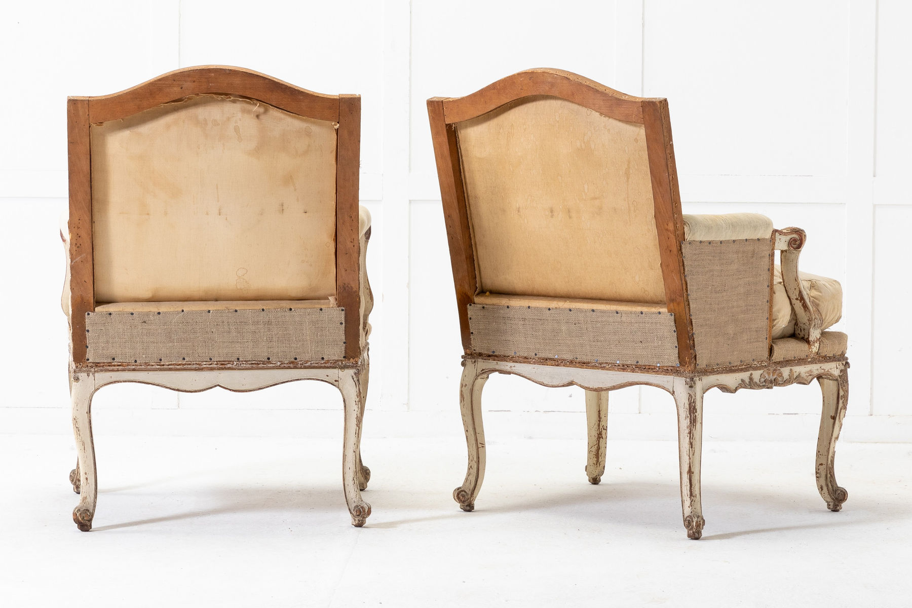 Pair of 19th Century French Painted Armchairs