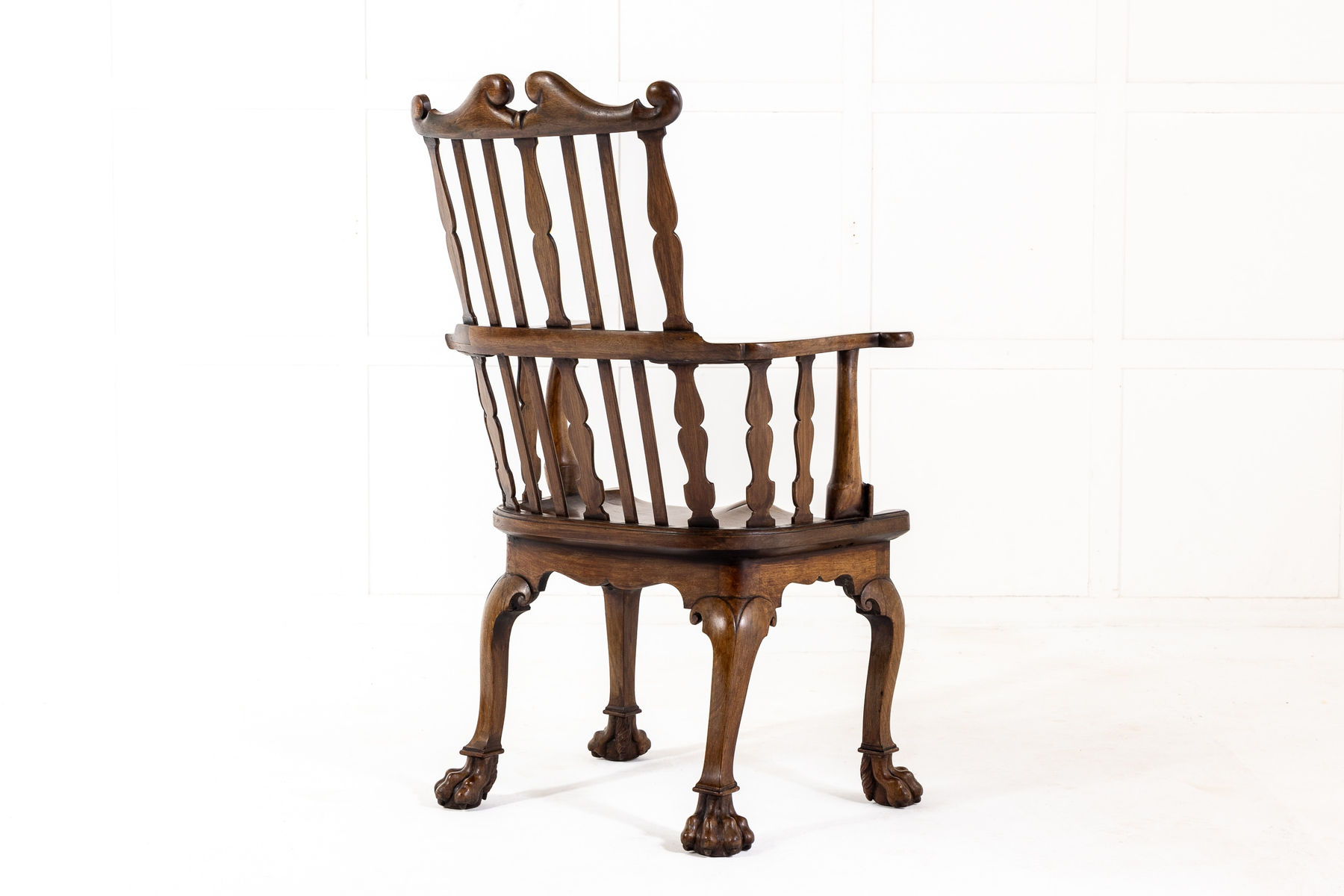 18th Century George III Irish Mahogany Windsor Chair