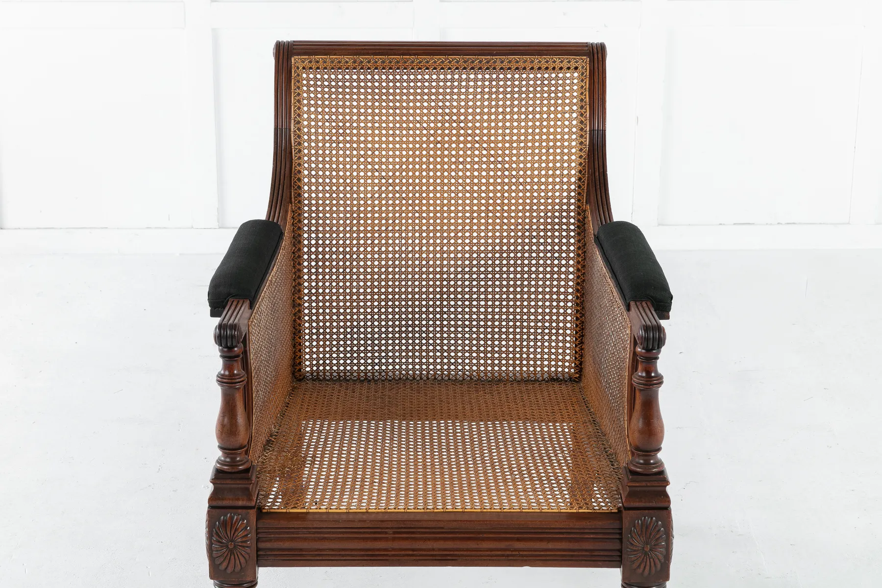 Early 19th Century English Mahogany Library Chair