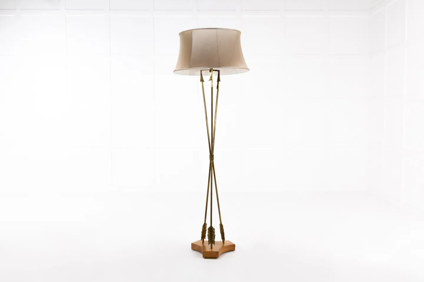 1960s French Brass Floor Lamp