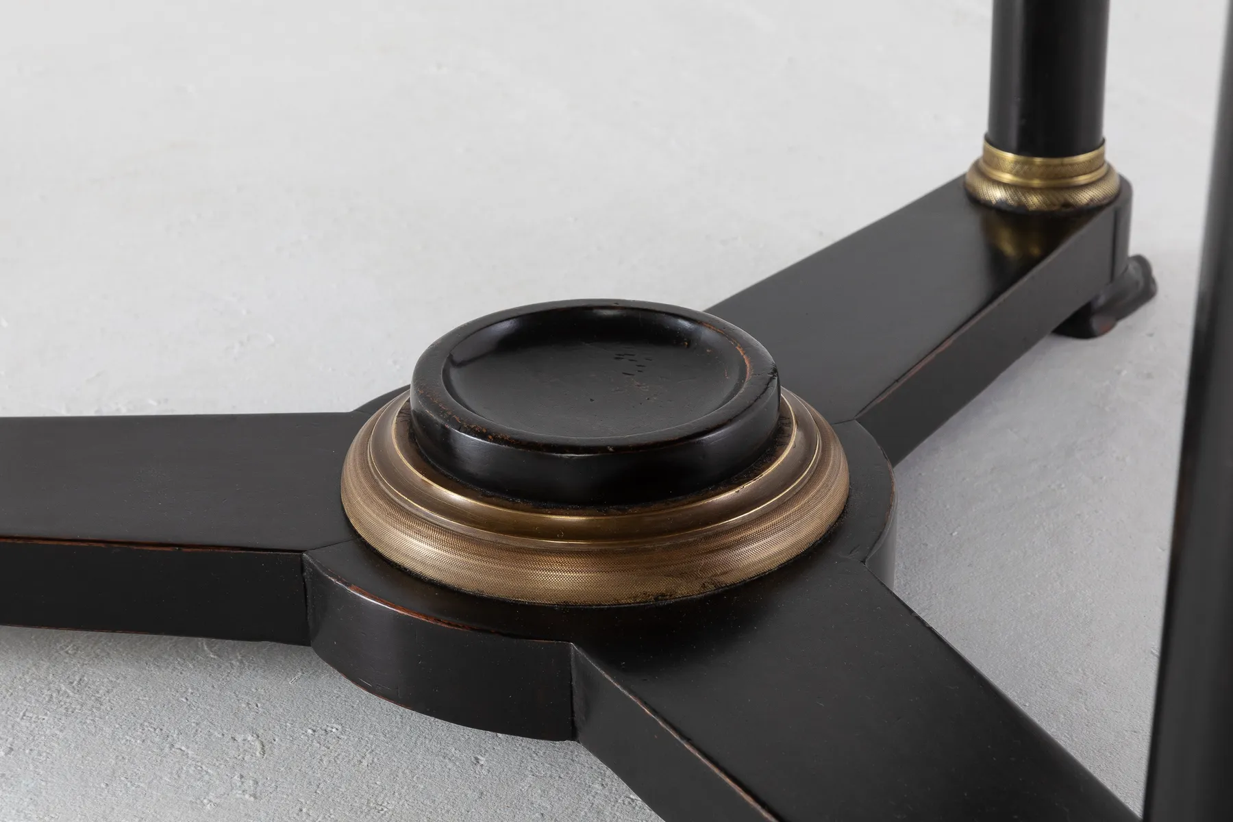 SOLD, 19th Century Ebonised Guéridon with Marble Top