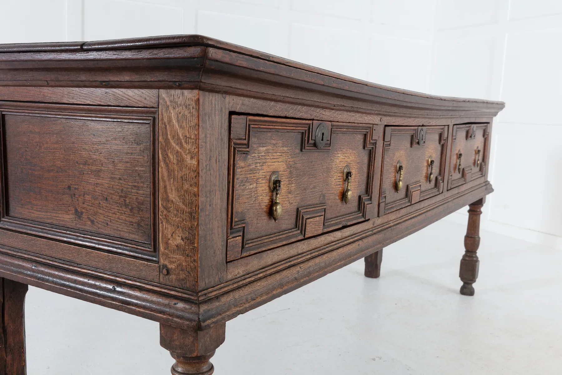 SOLD, Late 17th Century Oak Dresser Base