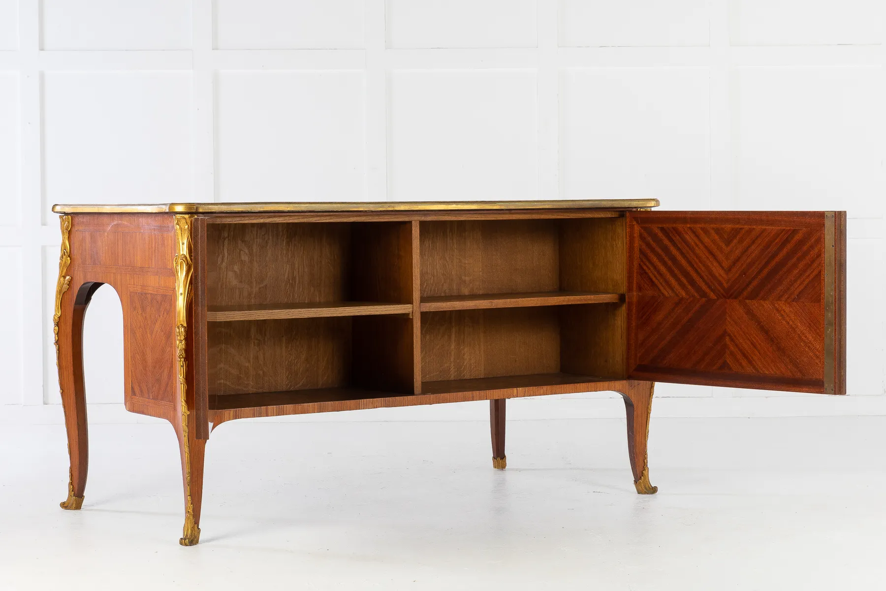 1940s French Kingwood Bureau Plat