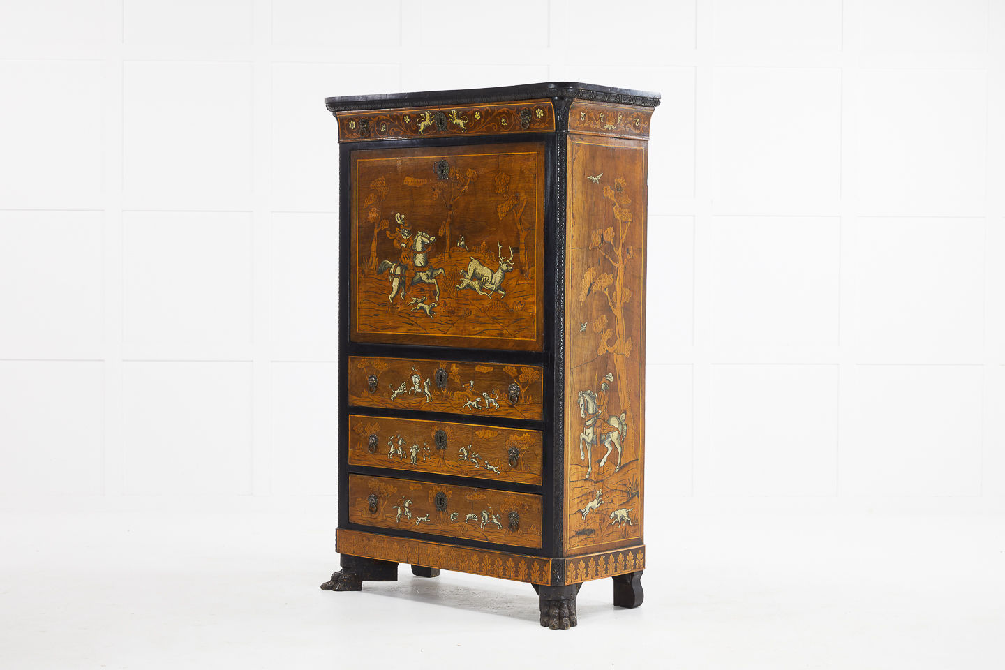 18th Century Italian Inlaid and Marquetry Cabinet
