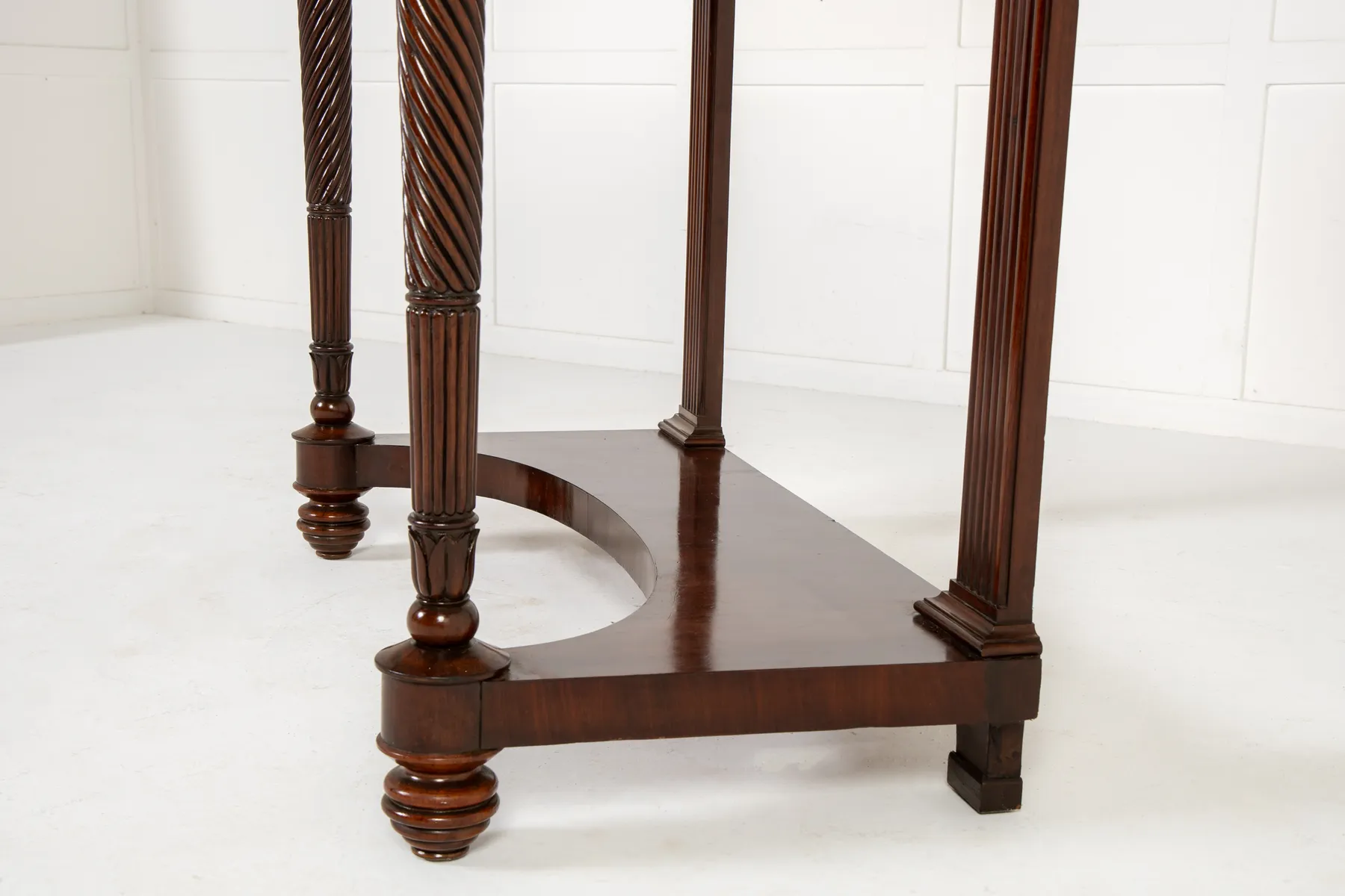 Pair of 19th Century Italian Mahogany Console Tables