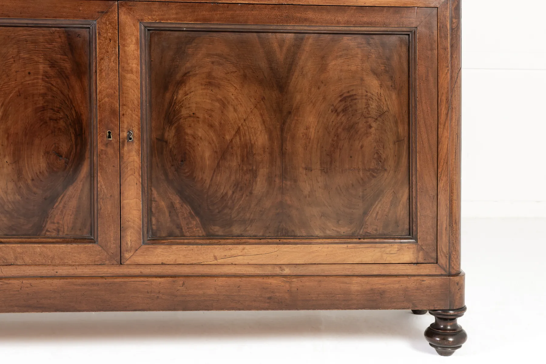 Large 19th Century Italian Walnut Cabinet/Bookcase