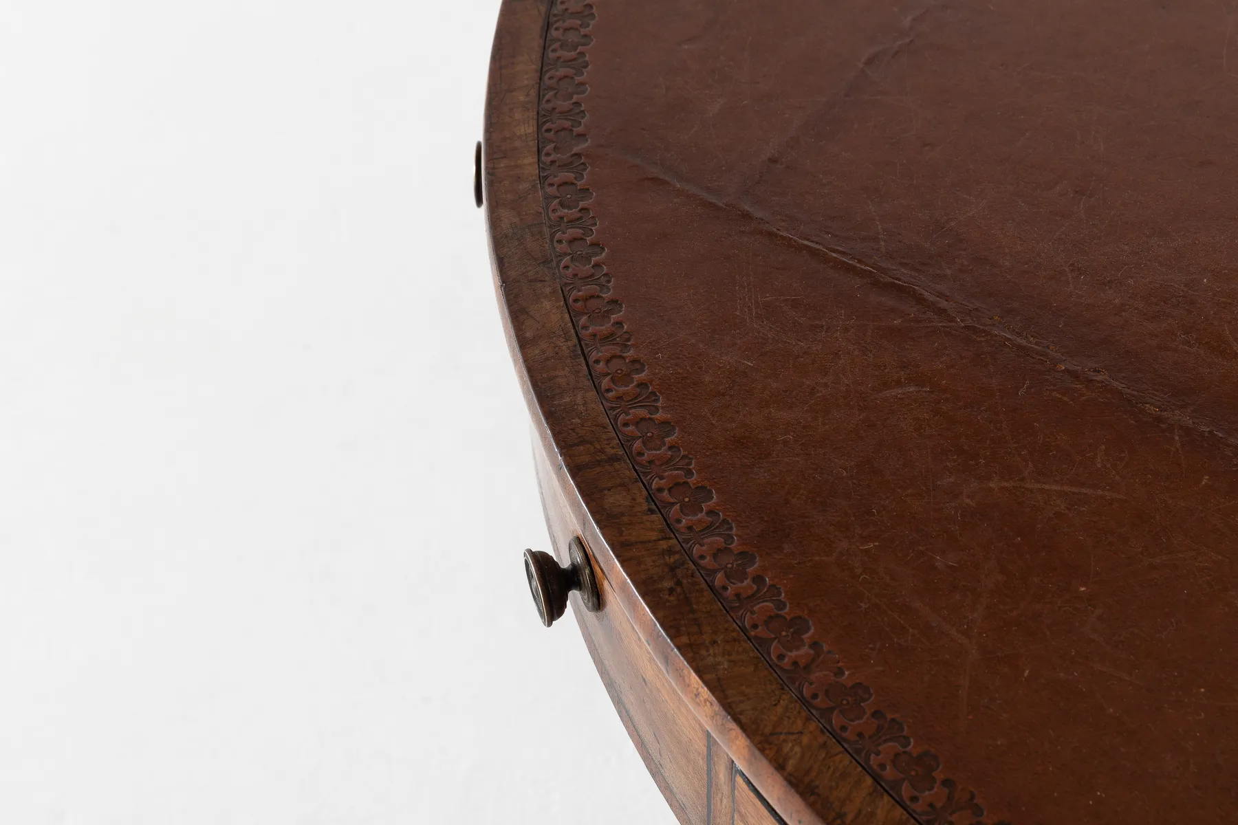 SOLD, English Regency Mahogany Drum Table