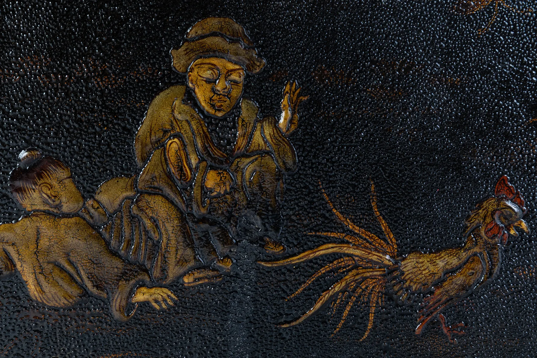 SOLD, Early 19th Century French Cabinet with Chinese Lacquer