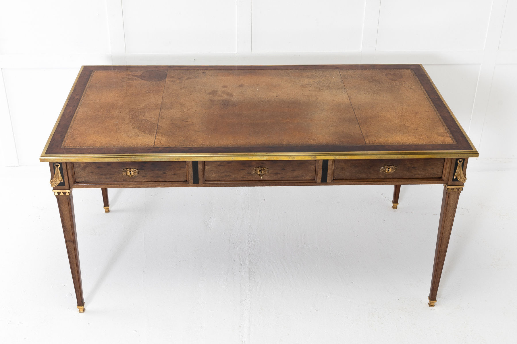 French Mahogany Bureau Plat Circa 1900