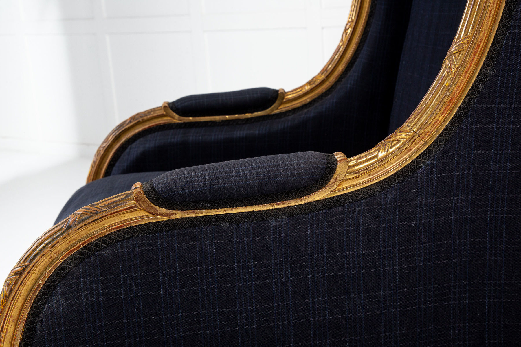 19th Century French Giltwood Porters Chair