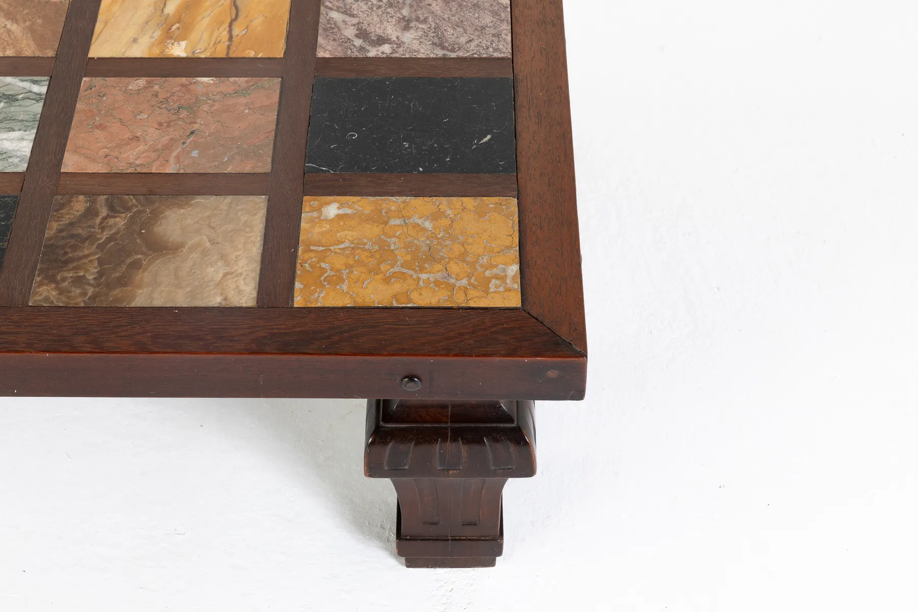 SOLD, 1960s Specimen Marble Top Coffee Table