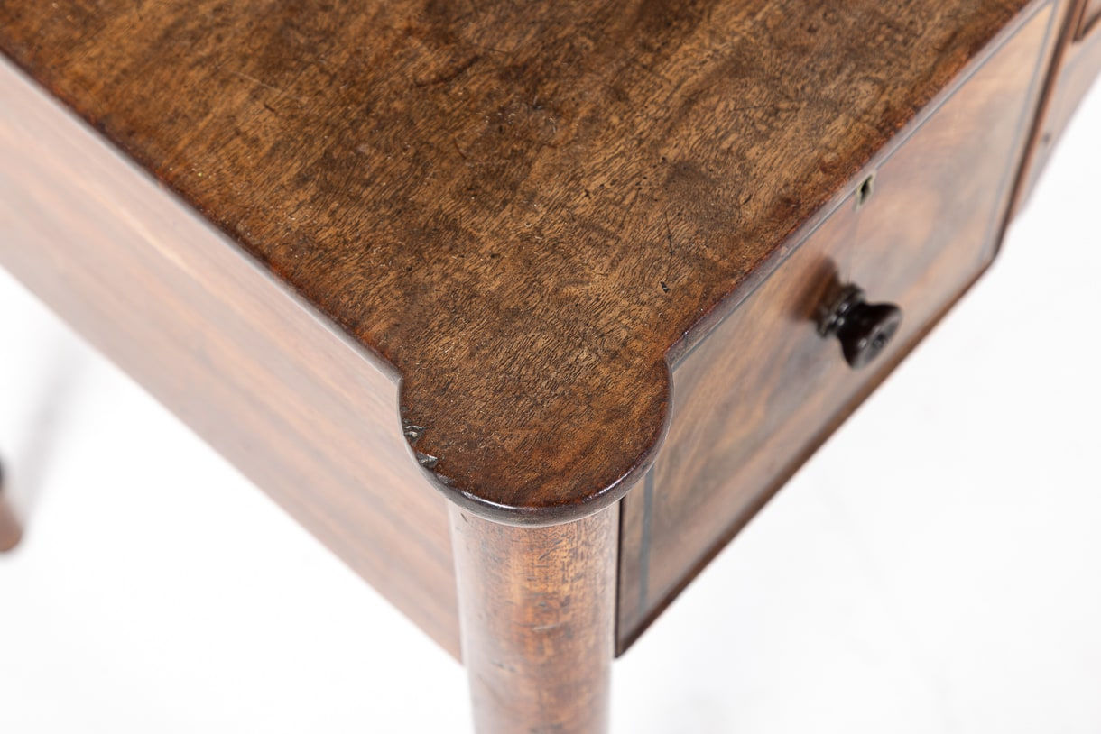 Early 19th Century English Regency Mahogany Desk/Dressing Table