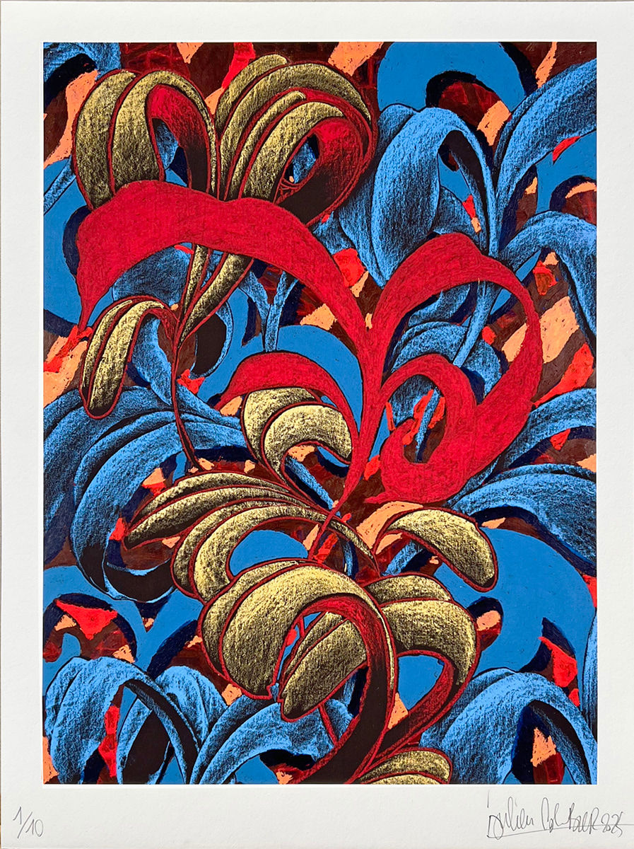 Julien Colombier, Golden / Blue, 2025