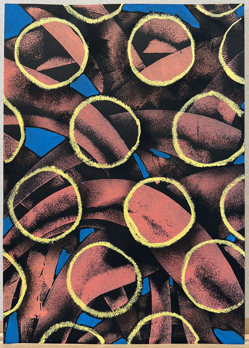 Julien Colombier, Grand Flow (Blue & Pink), 2025