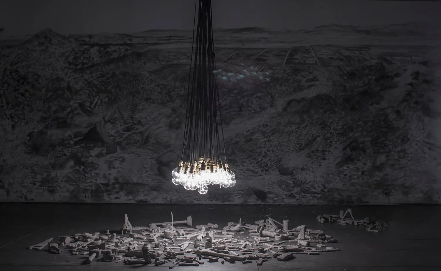 Rodrigo Valenzuela, Help Wanted collaborative installation with Clark college students, 2014