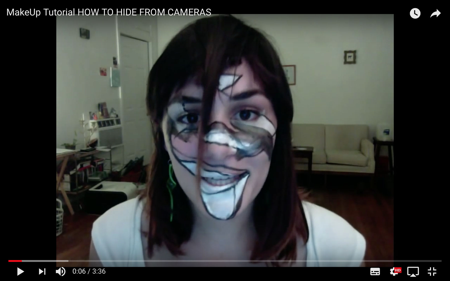 Jillian Mayer, Makeup Tutorial - How To Hide From Cameras, 2013