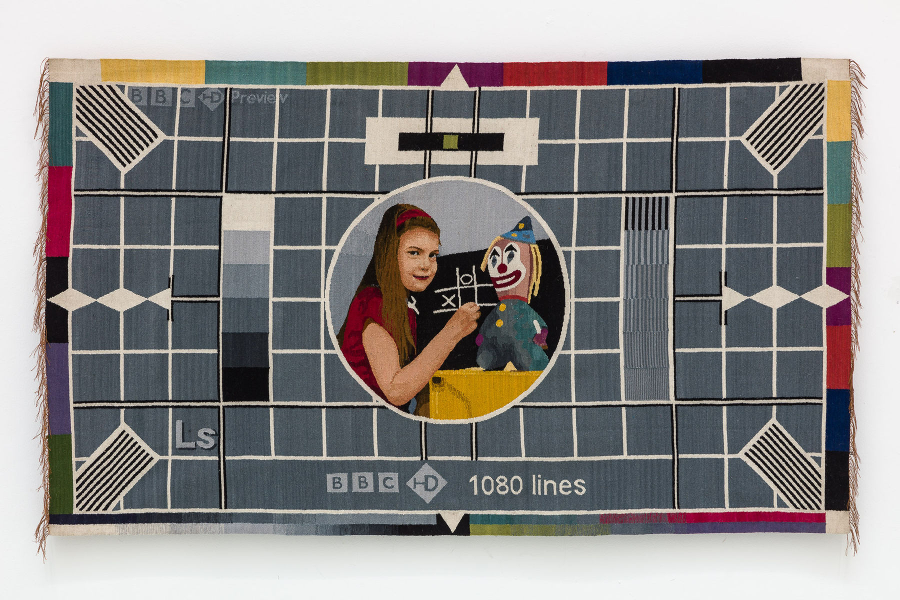 G.T. Pellizzi, No Signal (Test Pattern Tapestry 9), 2020