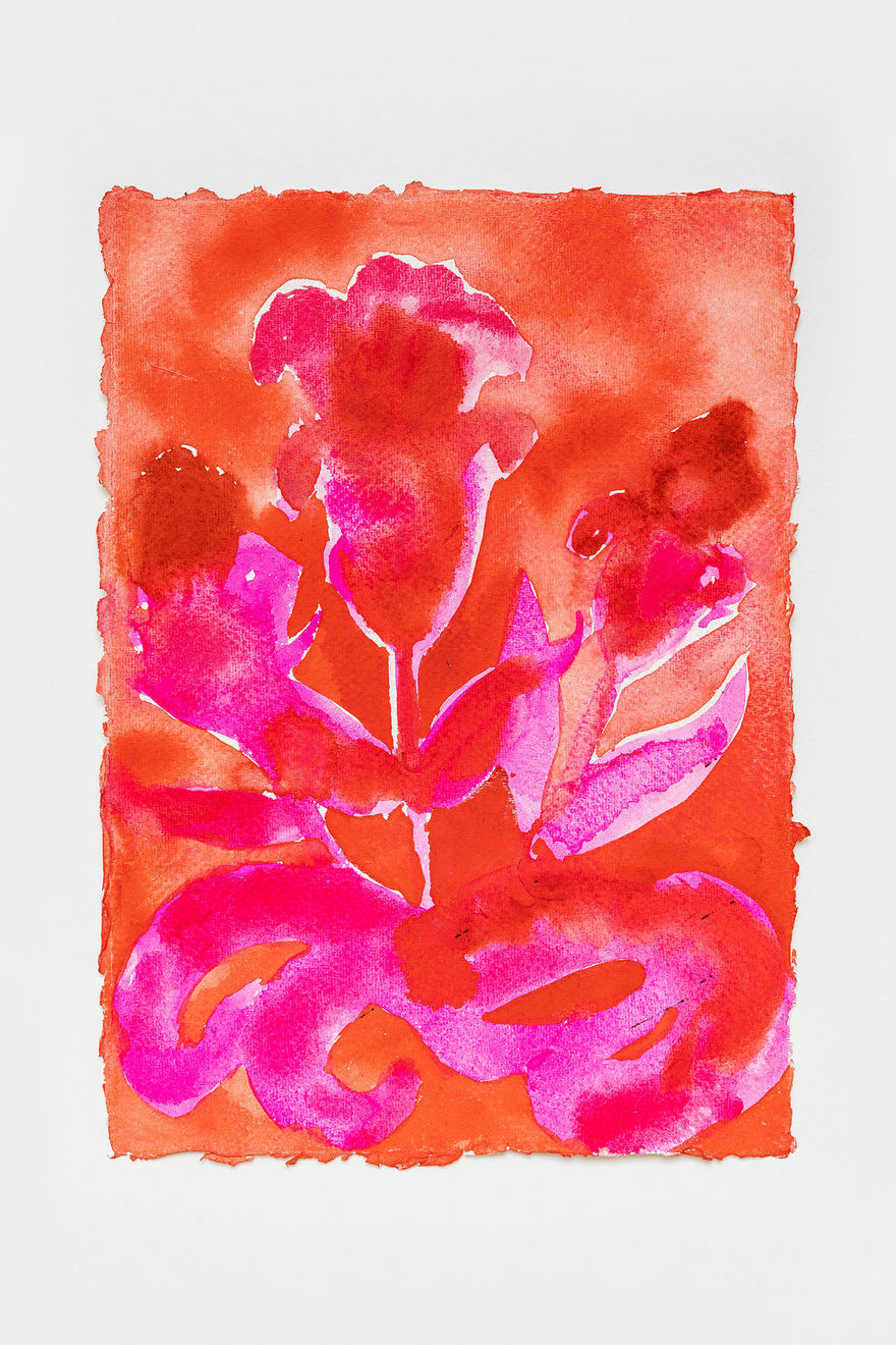 Faye Wei Wei, Red flower, 2022