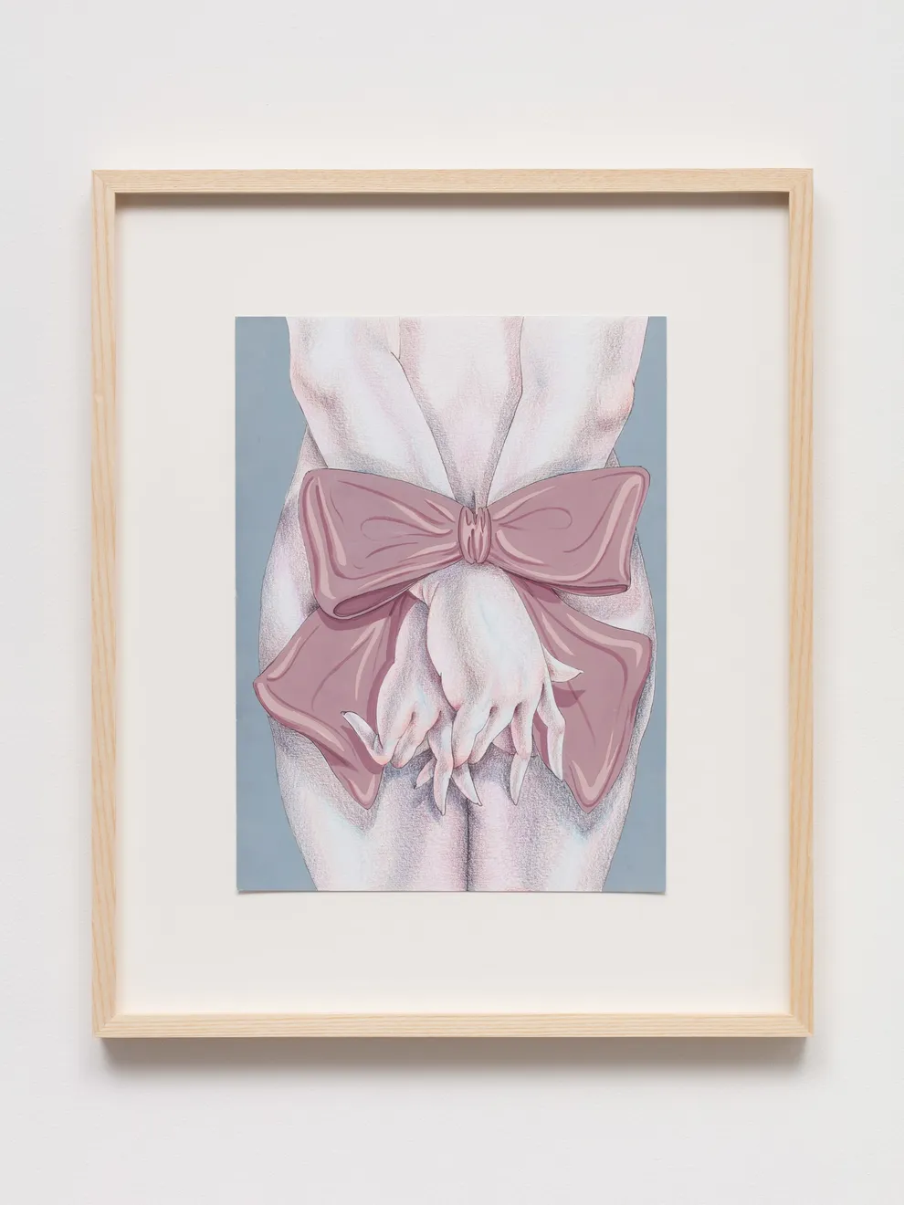 Sarah Slappey, Mauve Bow Backside, 2020