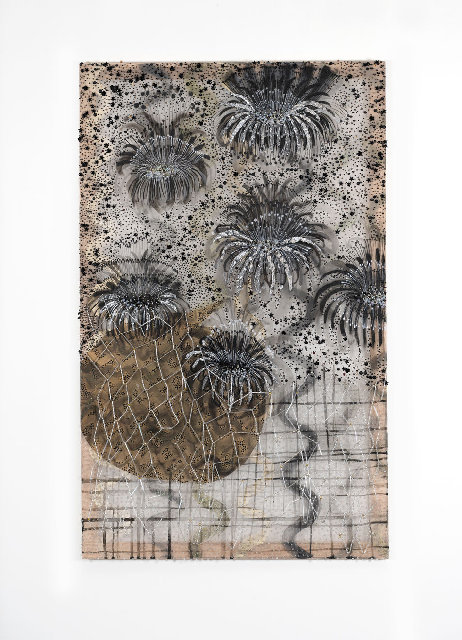 Camille Fischer, Toile Brodée, 2024