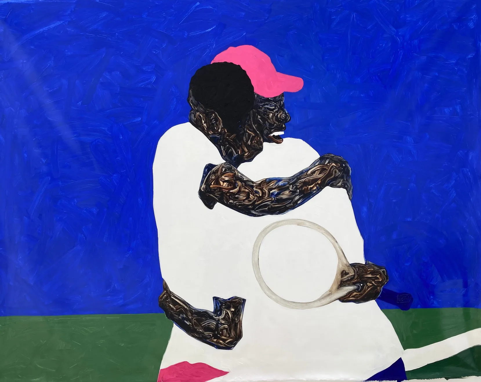 Amoako Boafo, Winner's Hug, 2022