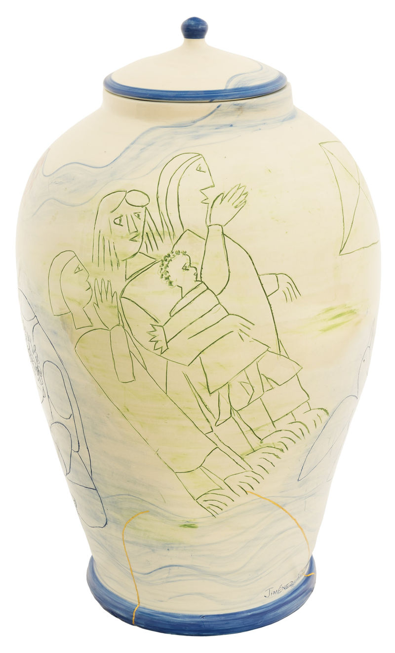 Clotilde Jiménez, Peppa Pig on the beach, 2022