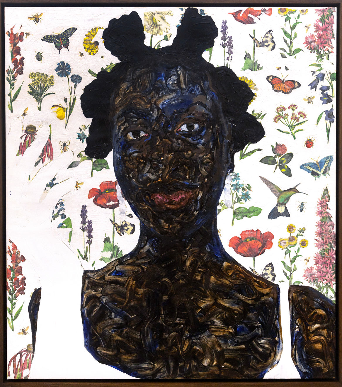 Amoako Boafo, Butterflies, Birds and Flowers, 2023