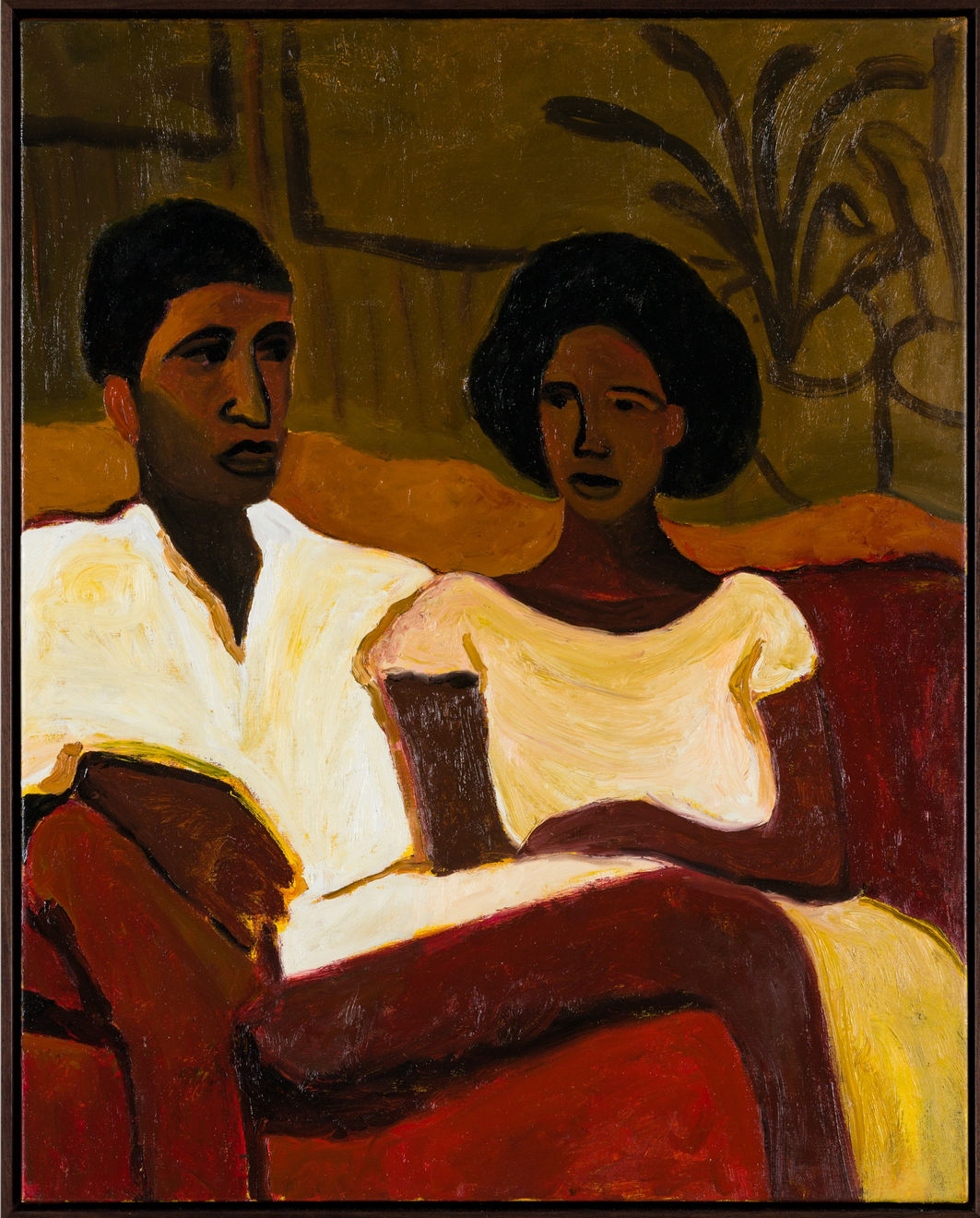 Patrick Eugène, Together on the sofa, 2023