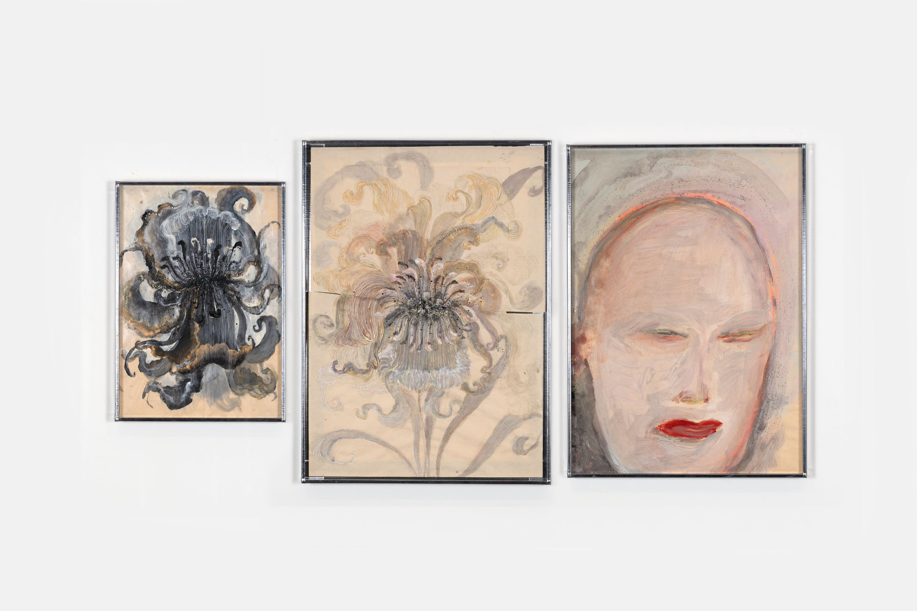 Camille Fischer, Poudres lourdes & Stained eyes (1), 2022-2024