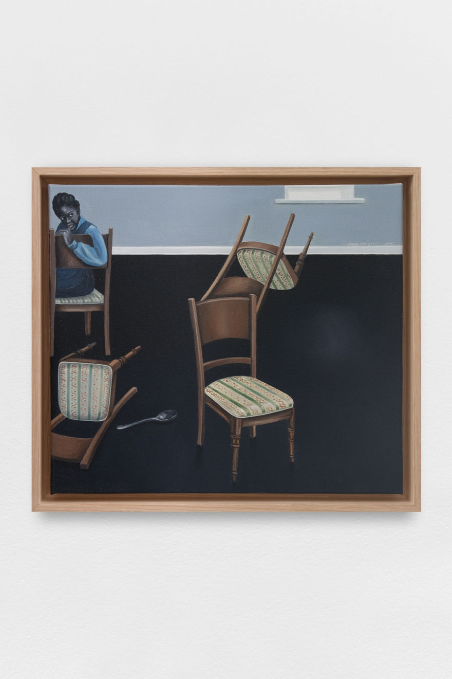 Ian Mwesiga, When the chairs turn, 2025