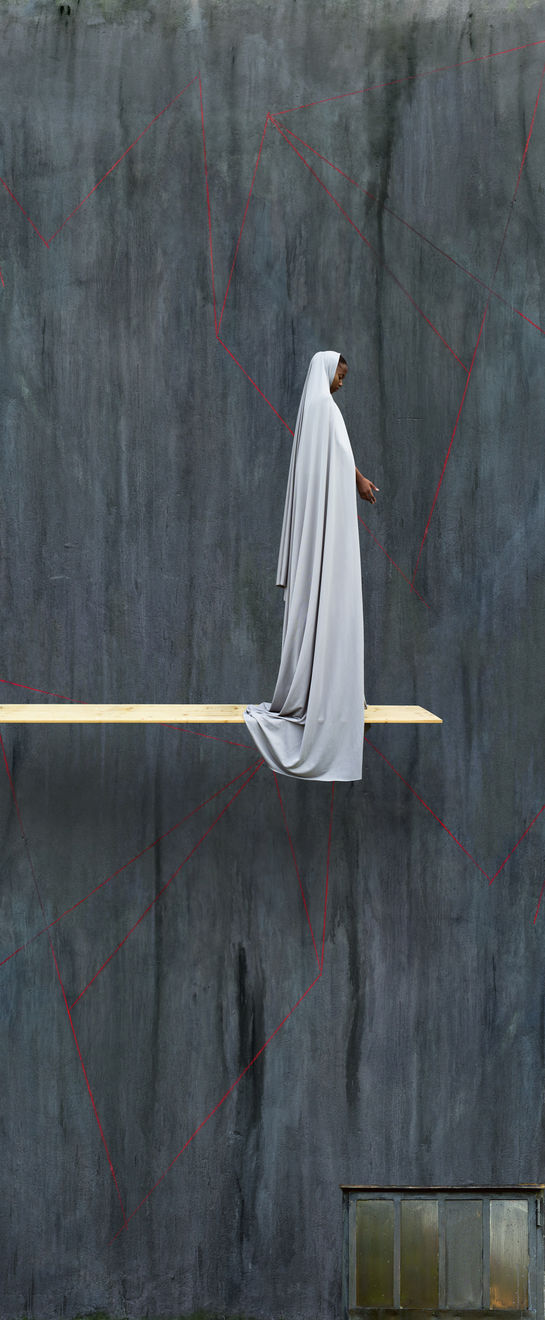 Maïmouna Guerresi, Grey Trampoline, 2016