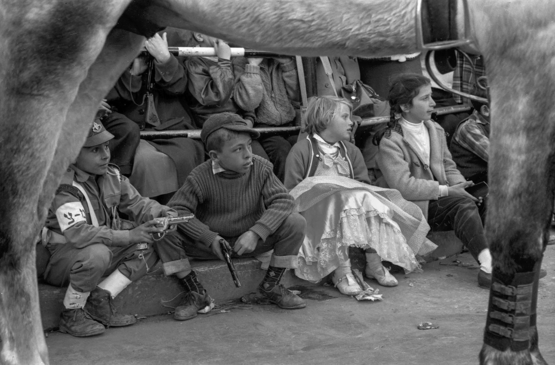 Micha Bar-Am, "Adloyada" - Purim Festival, Tel Aviv, 1960