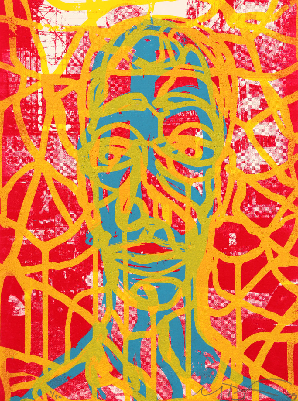 Michael De Feo, Hong Kong Self Portrait (Red), 2009