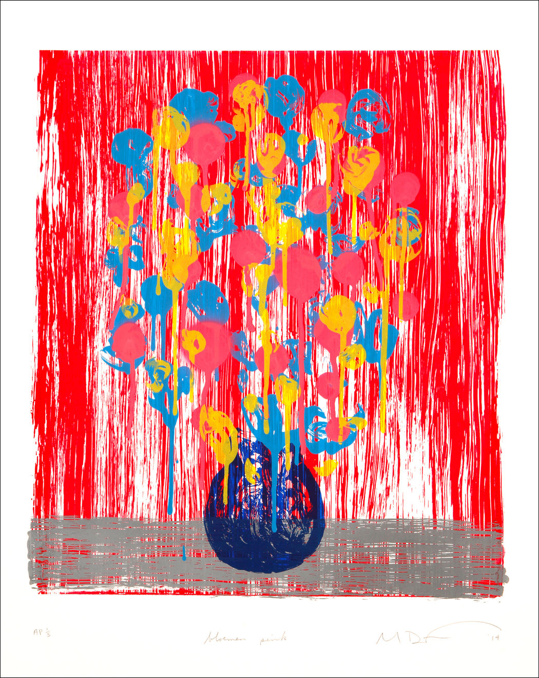 Michael De Feo, bloemen pink, 2014