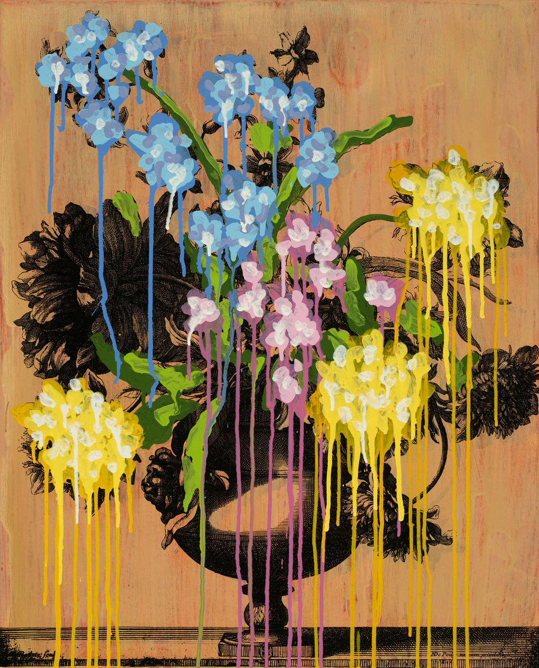 Michael De Feo, Untitled (Vases opaque., Jean-Baptiste Monnoyer (1636-1699)), No. 4, 2020