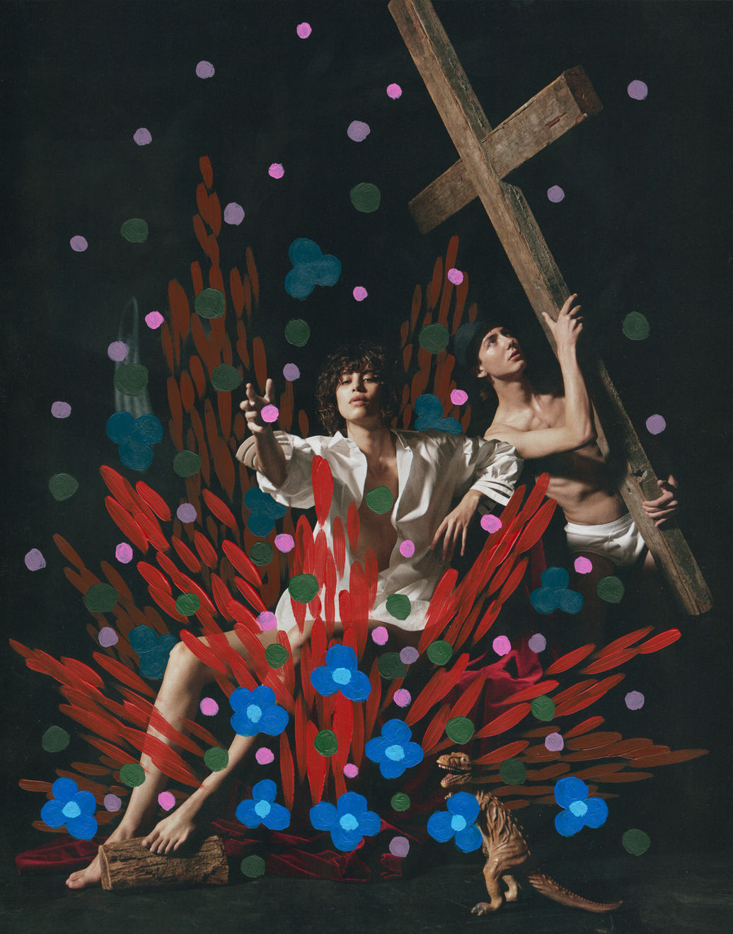 Michael De Feo, Untitled (Mica Arganarz and Paul Hameline by Willy Vanderperre for Vogue Italia, September, 2017), 2017