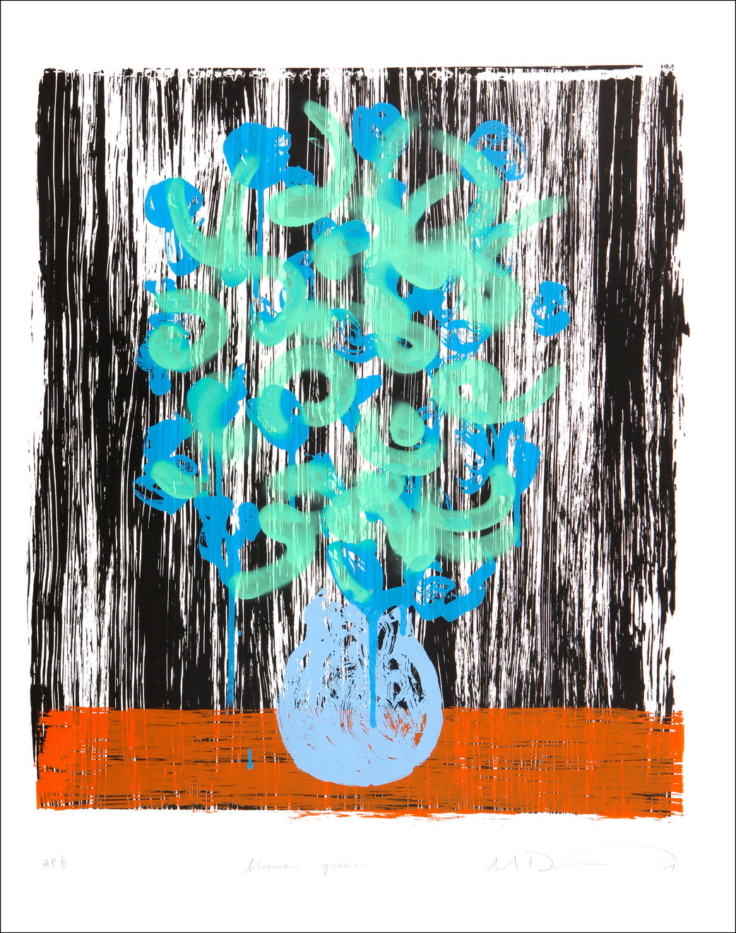 Michael De Feo, bloemen green, 2014