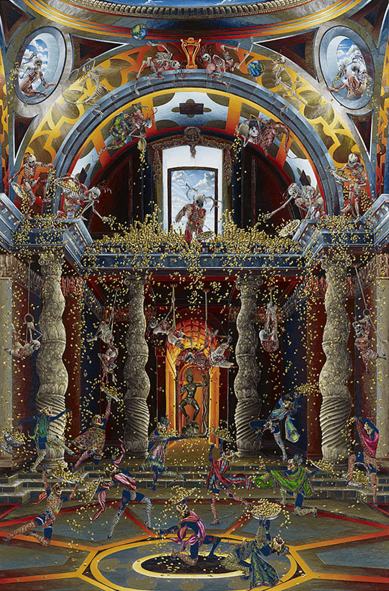 Raqib Shaw, The Purification of the Temple (after Venusti) I, 2014-2015