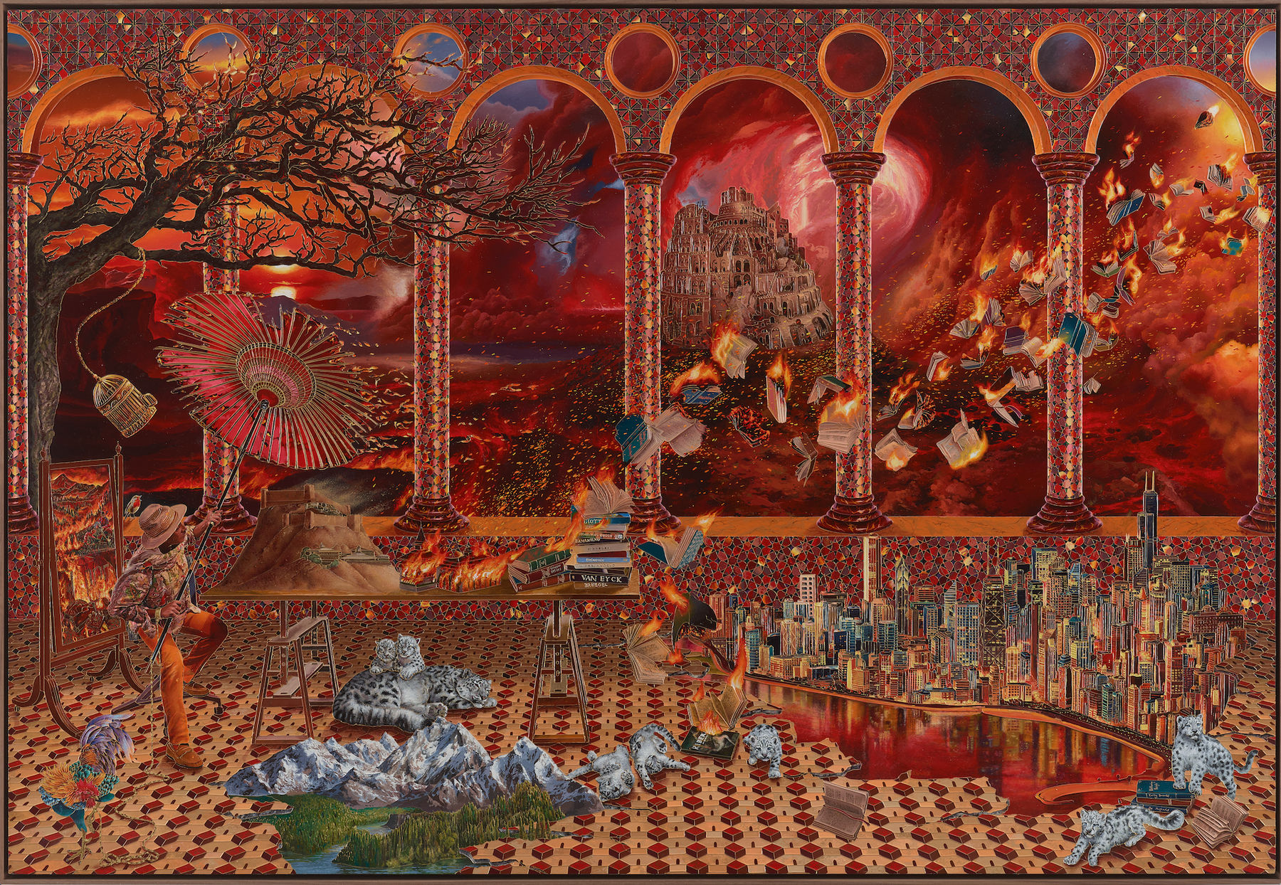 Raqib Shaw, Space Between Dreams - The Perseverant Prophet, 2023