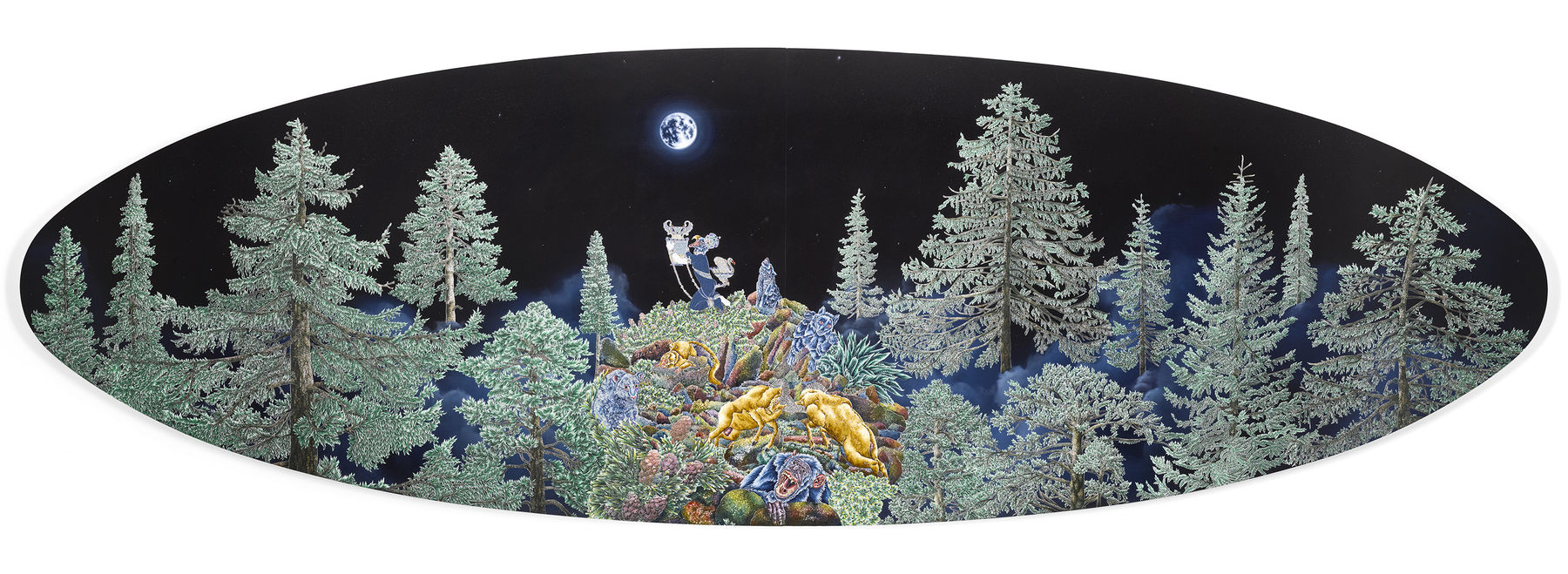Raqib Shaw, The Moonbeam Gatherer, 2010