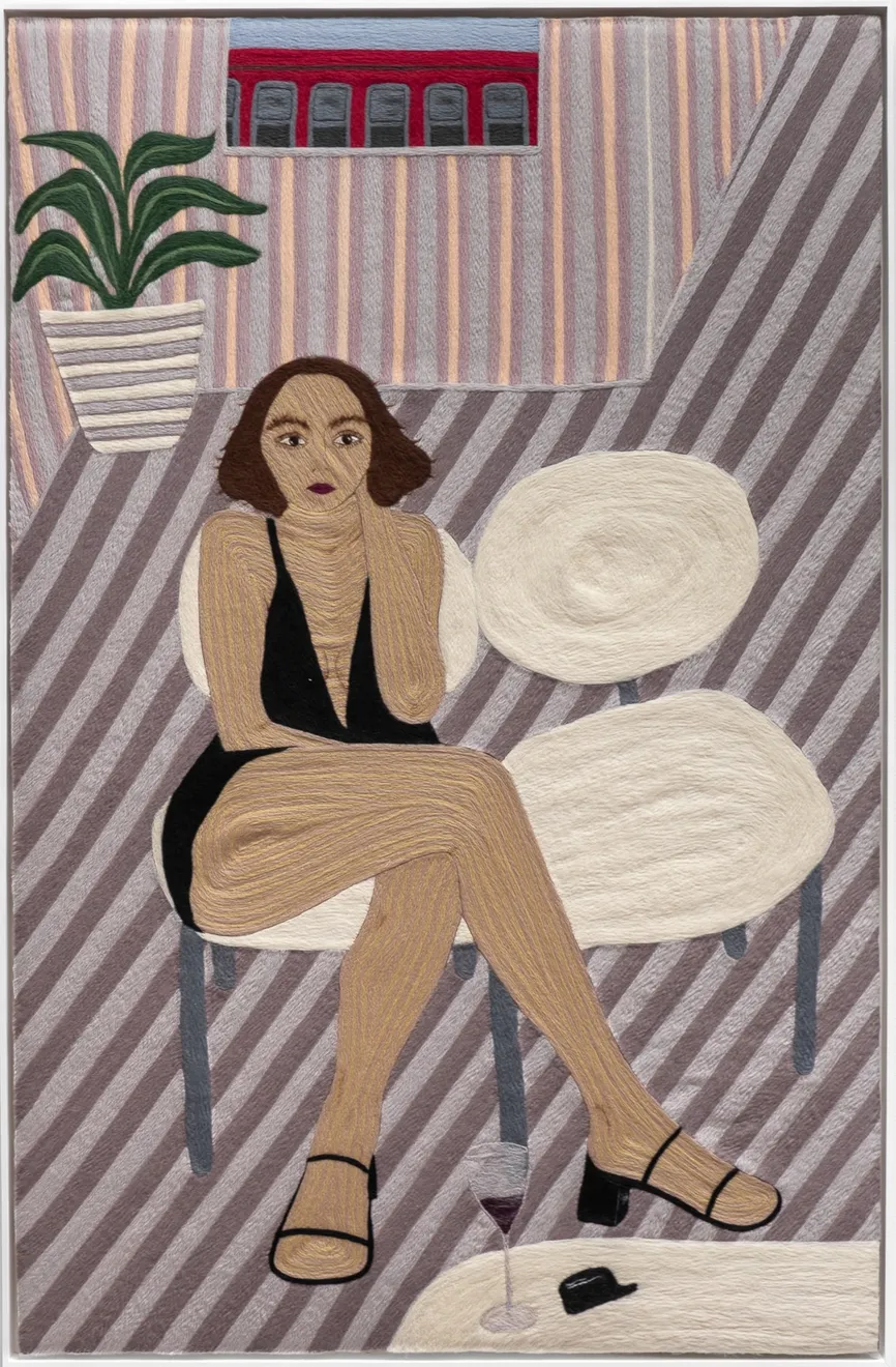 Cheryl Pope, Portrait of a Woman with Two Chairs, 2023