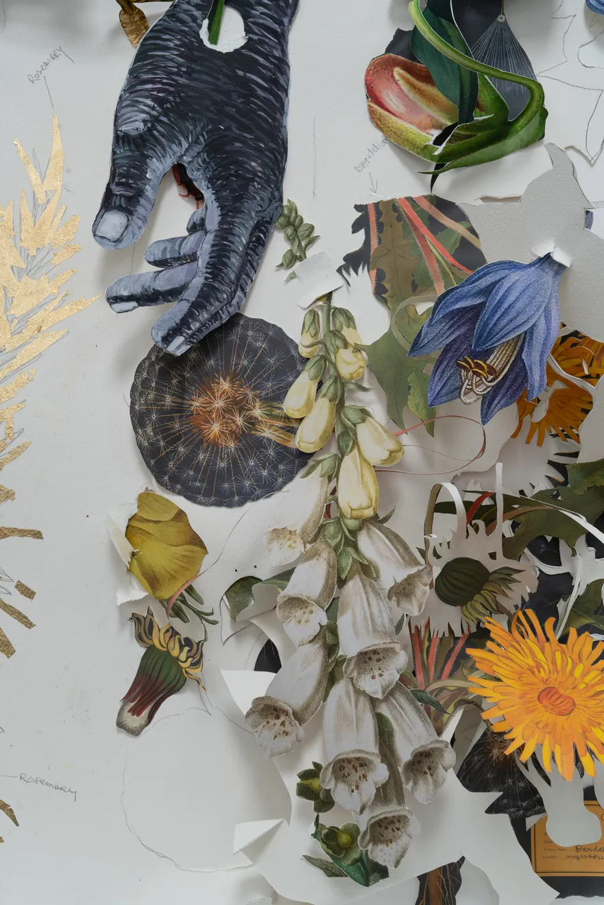 Ebony G. Patterson, the flooding of the smells of rosemary .... when the workings of the dandelion is not enough, 2020