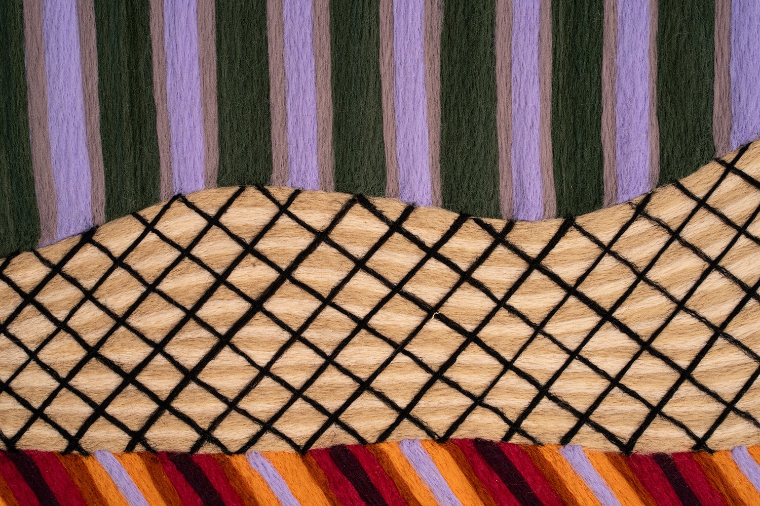 Cheryl Pope, Portrait of a Woman on a Striped Bar, 2023