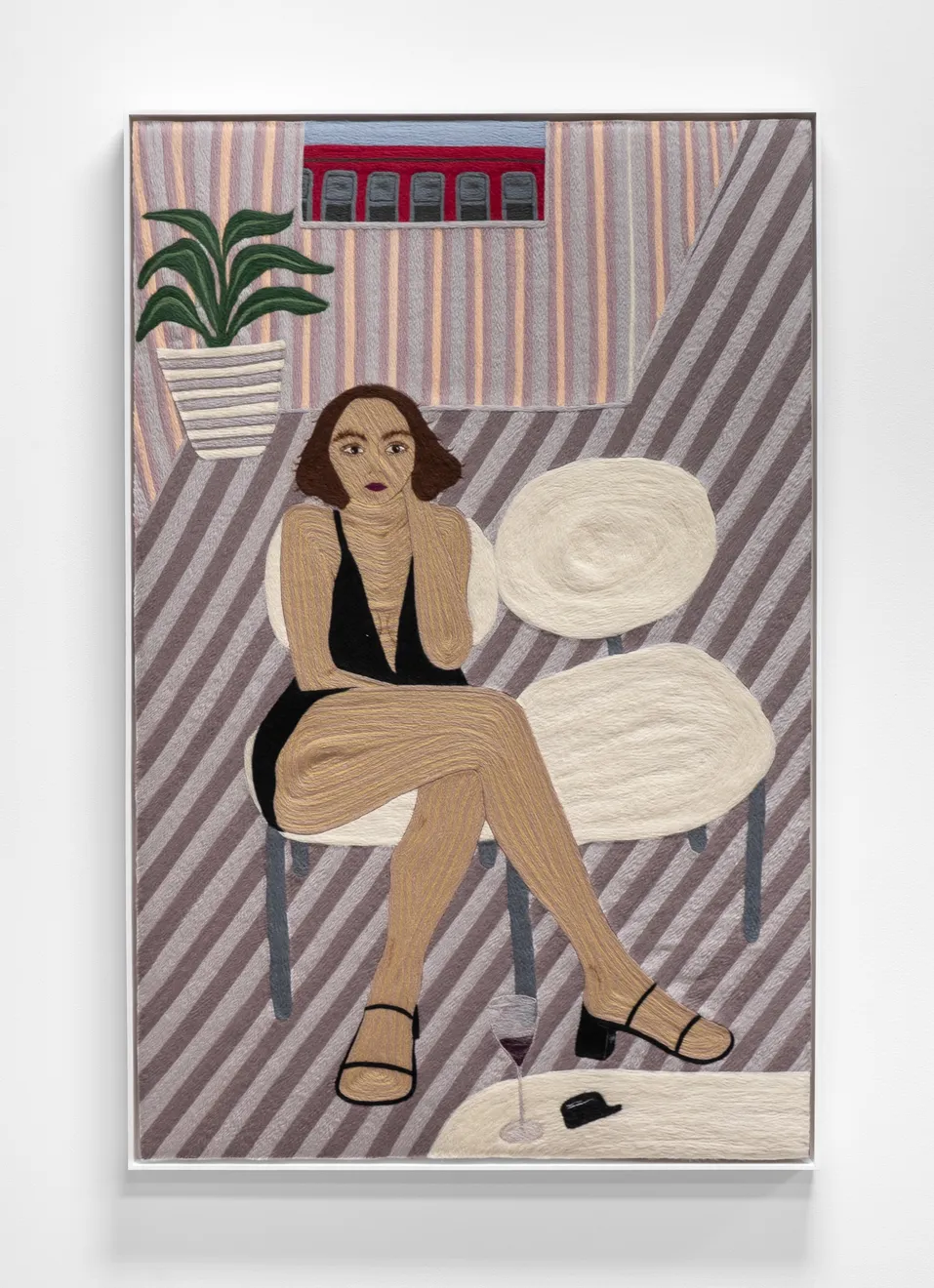 Cheryl Pope, Portrait of a Woman with Two Chairs, 2023